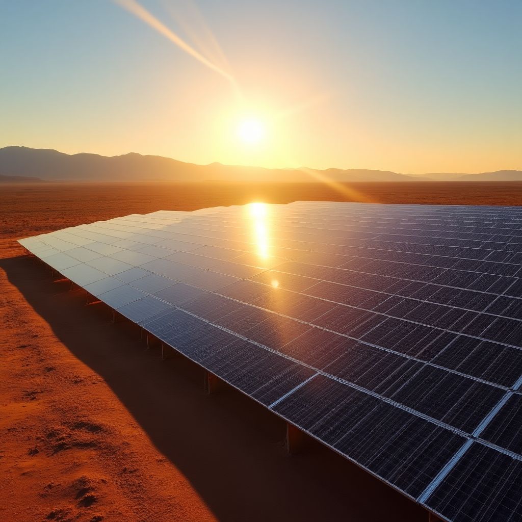 Campo de energía solar de YPF Luz