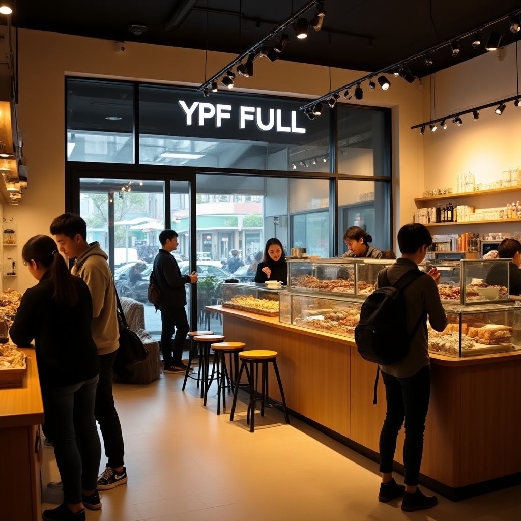Interior de una tienda Full de YPF